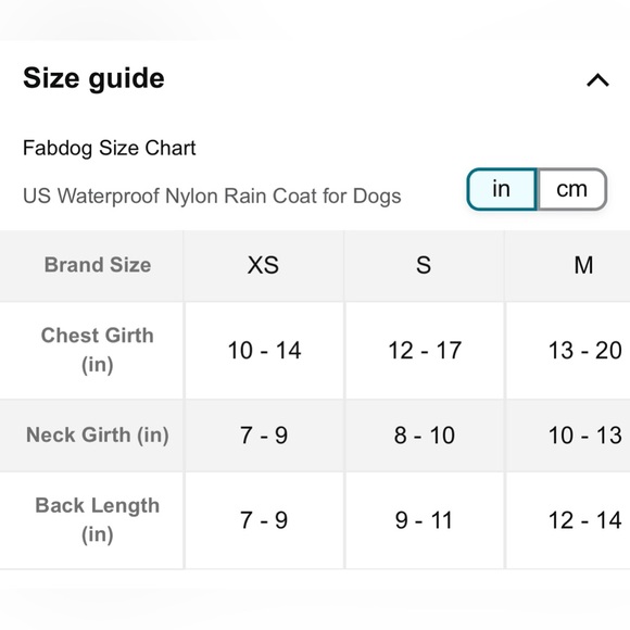 NWOT Fabdog Red Raincoat In Xs - Picture 8 of 8